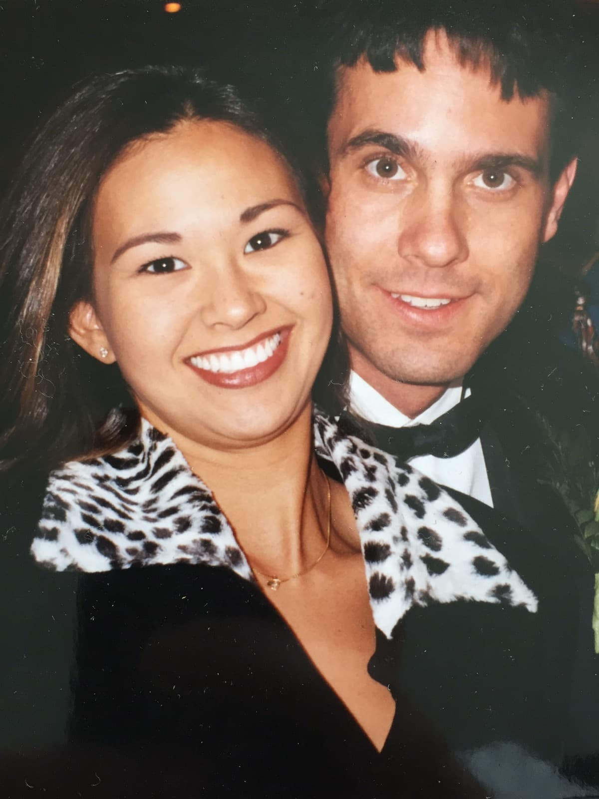 Shirley and Cris smiling together in their early years
