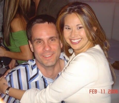 Shirley hugging Cris in a dated February 2006 snapshot